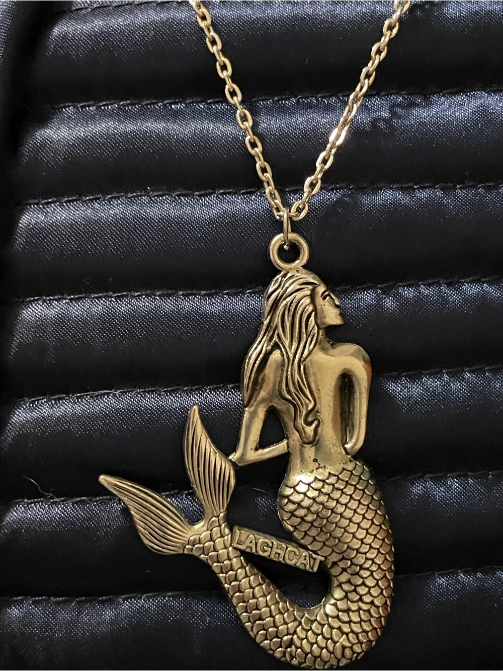 Silver Mermaid Pendant Necklace - Unbranded